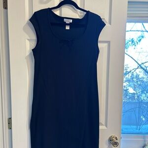 Jones New York Classic Black Midi Dress